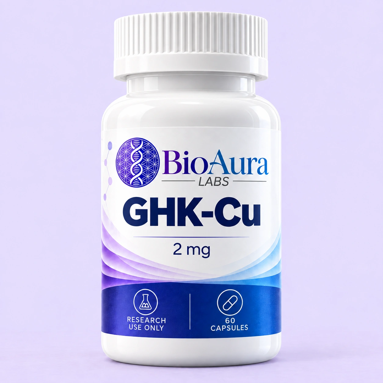 GHK-Cu BioAura research product mockup