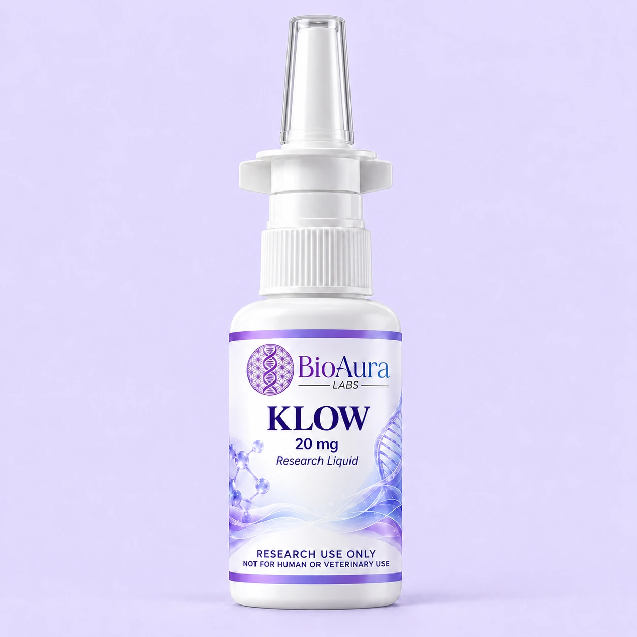 KLOW BioAura research product mockup