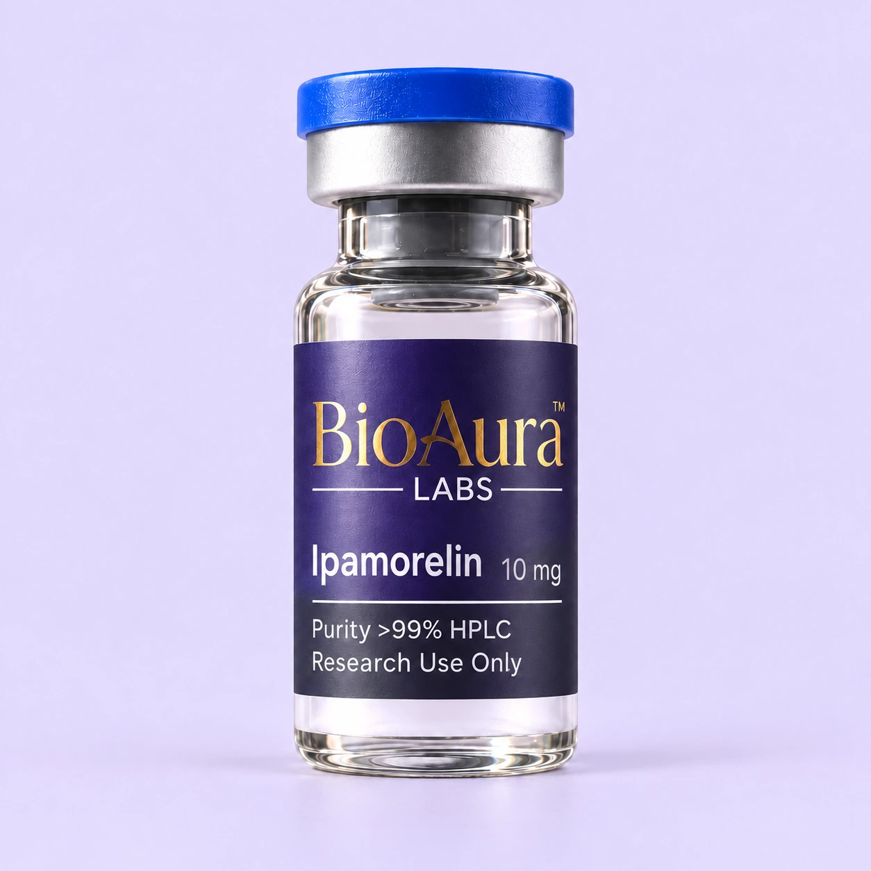 Ipamorelin BioAura research product mockup